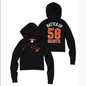 Victoria’s Secret pink SF Giants cropped hoodie